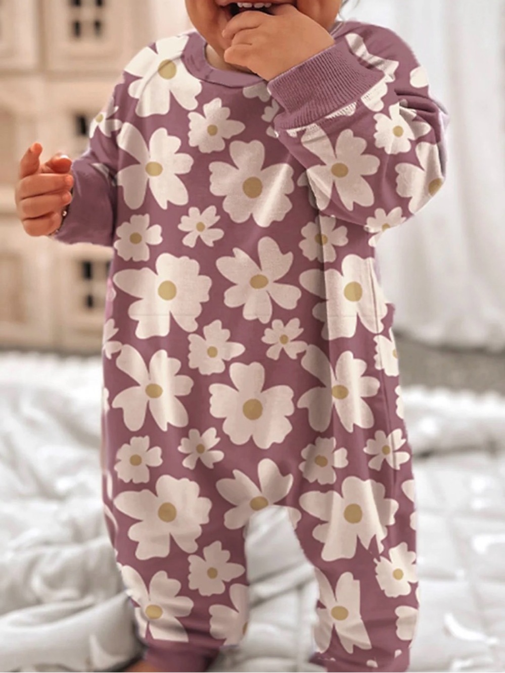 Gunamuna Long Sleeve Blossom Romper